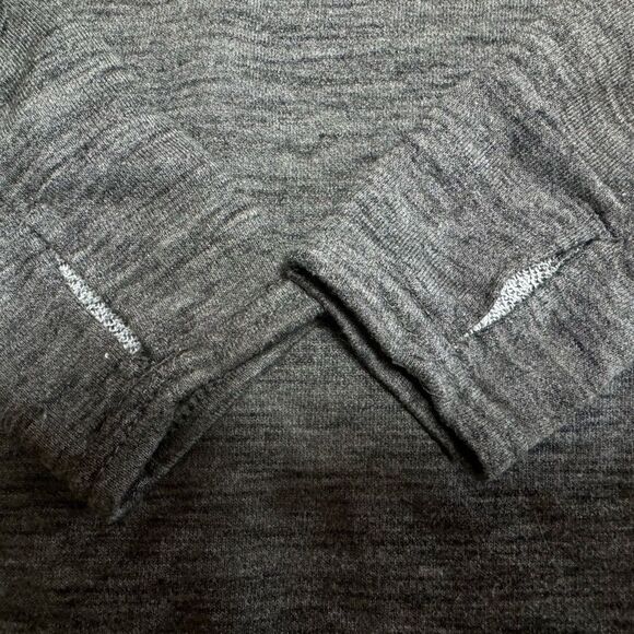 Danskin Now Women’s Heather Gray Long Sleeve Scoop Neck Shirt Sz S (4-6) - Picture 7 of 11